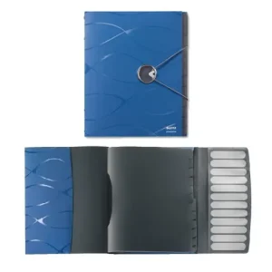 LEITZ CARPETA VIVANTO CLASIFICADORA DE 12 POSICIONES CON GOMA POLIPROPILENO AZUL 45330035 Garantía Incluida