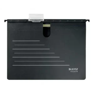 Mayoreo LEITZ PACK 10 DOSSIER COLGANTE RECYCLE CON FÁSTENER NEGRO 19200095