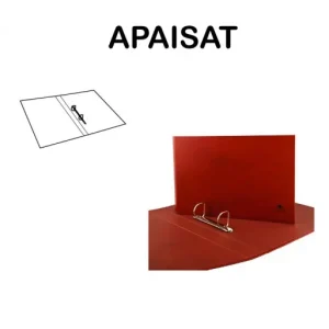 Auténtico MARIOLA CARPETA ANILLAS 2 ANILLAS DE 40 MM FOLIO APAISADO CUERO - 082AF6