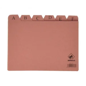 Bestseller MARIOLA INDICE ALFABE24 POSICIONES CARTON 160X215 Nº5 PARA FICHERO - 3105