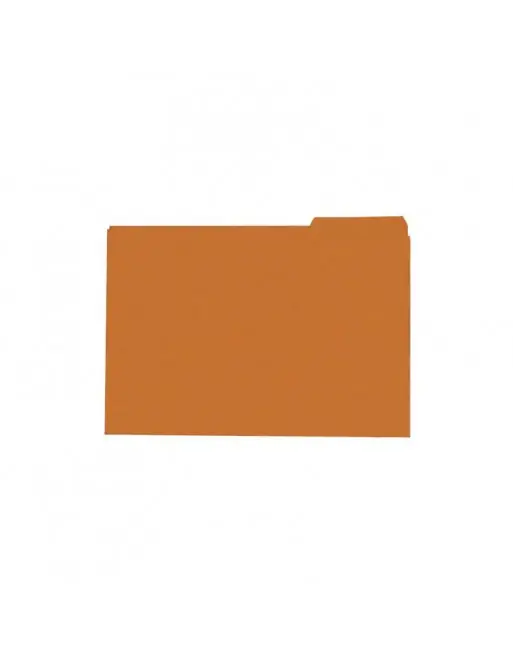 Bestseller MMC 50 SUBCARPETAS PESTAÑA DERECHA FOLIO 240 GR NARANJA - 434366