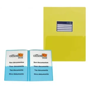 Ordenar Ahora Mismo OFFICE BOX DOSSIER CON TARJETERO A4 CLASSIC AMARILLO - 27653