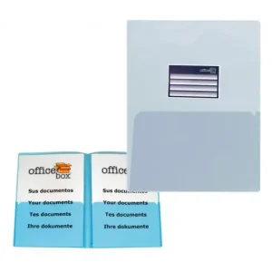 OFFICE BOX DOSSIER CON TARJETERO A4 CLASSIC CRISTAL - 27661 Marca Reconocida
