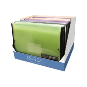 Alta Calidad OFFICE CLUB EXPOSITOR 10 CARPETA A4 FUELLE CON GOMA SURTIDO - 324810