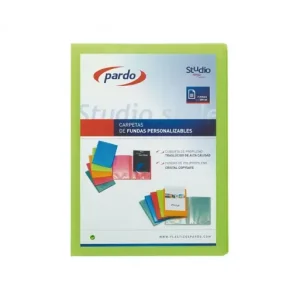 Solo Por Tiempo Limitado PARDO CARPETA 50 FUNDAS STUDIO STYLE PERSONALIZABLE A4 VERDE - 895004