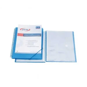 PARDO CARPETA ESPIRAL 30 FUNDAS POLIPROPILENO CON GOMAS FOLIO AZUL - 843003 Moderno