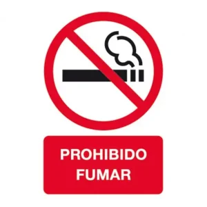 APLI ETIQUETA ADHESIVA PROHIBIDO FUMAR 120X180MM - 11342 Marca Reconocida
