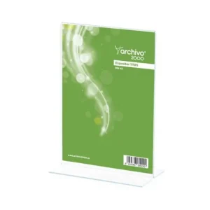 ARCHIVO 2000 EXPOSITOR SOBREMESA -ÓPTIMA- EN FORMA DE T DIN A5 VERTICAL ESPESOR 1,5 MM. EL DOCUMENTO SE INTRODUCE POR LA PARTE I Tendencia