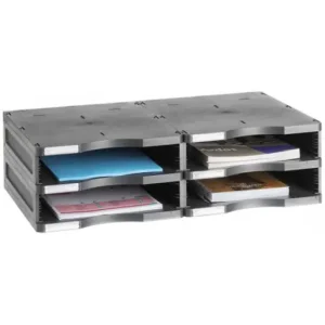 ARCHIVO 2000 MODULO ARCHIVODOC DOBLE APILABLE 2 ALTURAS ESTRECHO A4 360 x 600 x 165 COLOR NEGRO - 6522 NE Marca Reconocida