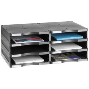 Barato ARCHIVO 2000 MODULO ARCHIVODOC DOBLE APILABLE 3 ALTURAS ESTRECHO A4 360 x 600 x 240 COLOR NEGRO - 6523 NE
