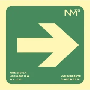 Precio Económico ARCHIVO 2000 PLACA SEÑAL EMERGENCIA FLECHA DIRECCION DERECHA POLIPROPILENO VERDE 6170-10HD VE