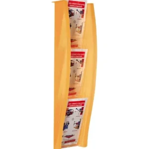 ARCHIVO2000 EXPOSITOR MURAL ARCHIBEND DE 4 COMPARTIMENTOS FORMATO 1/3 A4 VERTICAL NARANJA - 7002 MN TL Garantía De Devolución De Dinero