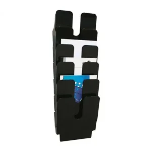 DURABLE EXPOSITOR MURAL FLEXIPLUS 6 COMPARTIMENTOS A4 NEGRO - 1700008061 Mayoreo