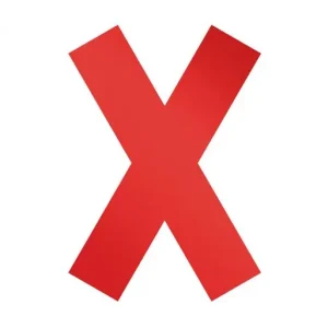 Original DURABLE BOLSA 5 ADHESIVOS MARCACIÓN -CRUZ- ROJO 1049-03