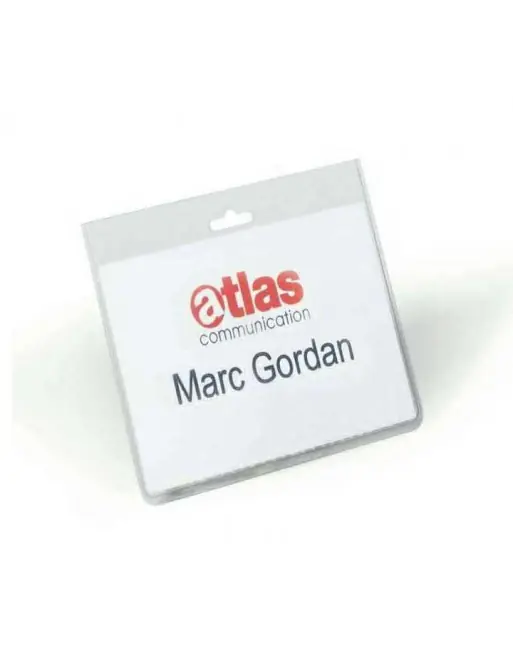 Nuevo Modelo DURABLE CAJA 20 FUNDA PORTANOMBRES 60X90MM - 813519