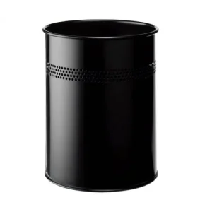 DURABLE PAPELERA METÁLICA 15L SEMIPERFORADA NEGRA - 3300-01 Mayoreo