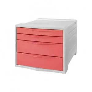 Novedad ESSELTE BUC COLOUR BREEZE 4 CAJONES CORAL 628457