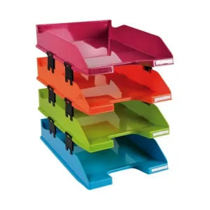 Auténtico EXACOMPTA SET 4 BANDEJAS ARLEQUIN - 113298SETD