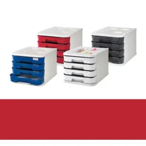 FAIBO BUCK 4 CAJONES SOBREMESA ROJO 1000-3 Oferta Flash