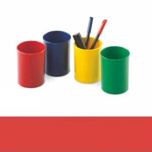 Hecho A Mano FAIBO CUBILETE PLÁSTICO OPACO ROJO DIAMETRO 7 CM X 10 CM - 206-03