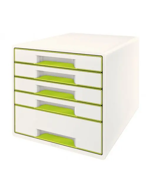 LEITZ BUC WOW CUBE VERDE/BLANCO 5 CAJONES - 52141064 Devolución Gratuita