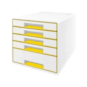 LEITZ BUC WOW DUAL AMARI/BLANCO 5 CAJONES - 52142016 Stock Limitado