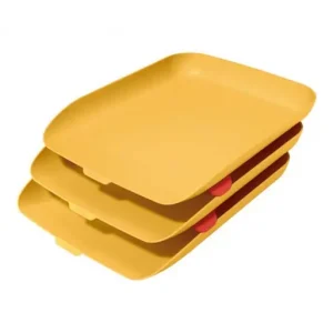 LEITZ SET 3 BANDEJAS SOBREMESA COSY AMARILLO 53582019 Nueva Colección