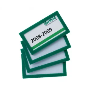 TARIFOLD PACK 4 MARCOS IDENTIFICADORES 80X45MM. VERDE - 194855 Nuevo Modelo