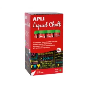 Precio Reducido APLI 12 ROTULADOR PARA PIZARRAS CHALK 5.5MM PUNTA CONICA VERDE - 16903
