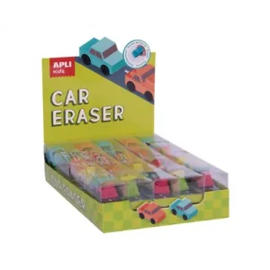 APLI KIDS EXPOSITOR 20U GOMAS DE BORRAR FORMA DE COCHE - 17804 Últimas Unidades