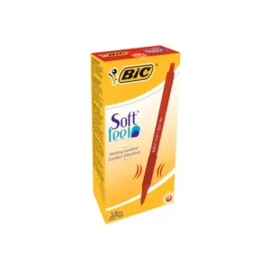 BIC BOLIGRAFO SOFT FEEL GRIP RETRACTIL 1MM ROJO - 837399 Premium