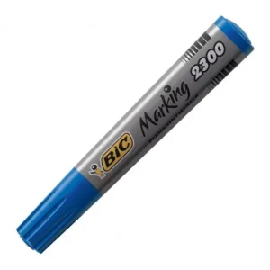 Económico BIC MARCADOR PERMANENTE 2300 PUNTA BISELADA AZUL - 8209253