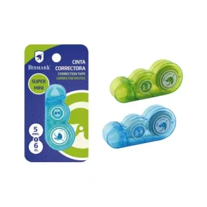BISMARK CINTA CORRECTORA SUPER MINI 5MMX6M - 324164 Stock Limitado