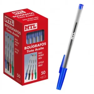 Mejor Precio DOHE BOLÍGRAFOS BASIC CON CAPUCHA TINTA ACEITE CAJA 50 U. COLOR AZUL - 79583