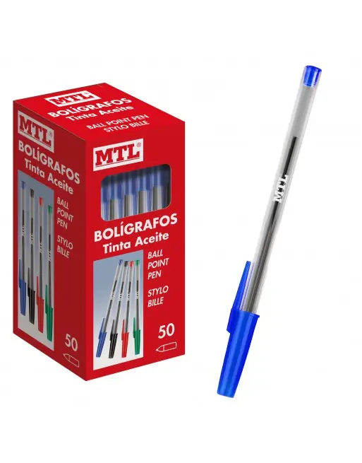 Mejor Precio DOHE BOLÍGRAFOS BASIC CON CAPUCHA TINTA ACEITE CAJA 50 U. COLOR AZUL - 79583