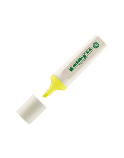 Auténtico EDDING MARCADOR FLUORESCENTE RECICLADO AMARILLO - 24-005
