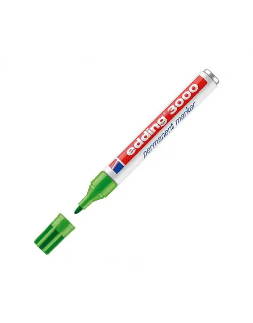 EDDING MARCADOR PERMANENTE 3000 1.5-3MM VERDE CLARO - 3000-11 Exclusivo