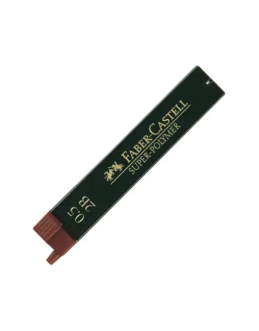 FABER CASTELL ESTUCHE 12 MINAS SUPERPOLYMER 0.5MM 2B - 120502 Envío Inmediato