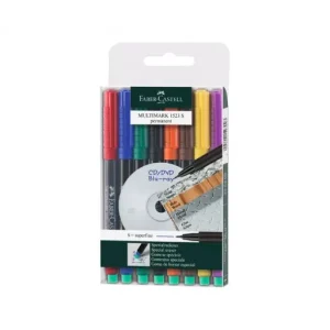 FABER CASTELL ESTUCHE 8 ROTULADORES MULTIMARK 0.4MM SURTIDO - 152309 Envío Gratis