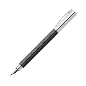 Novedad FABER CASTELL PLUMA AMBITION RHOMBUS F TINTA NEGRA CUERPO NEGRO - 148921