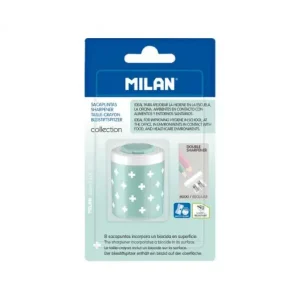 Última Oportunidad MILAN SACAPUNTAS DOBLE MILAN +EDITION ANTIBACTERIAS TURQUESA - BWM10448IBGGR