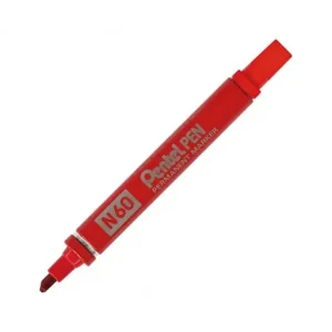 PENTEL MARCADOR PERMANENTE ROJO - N60 Precio Económico