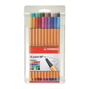STABILO ESTUCHE 20 ROTULADOR POINT 88 SURTIDO - 8820 Precio De Fábrica