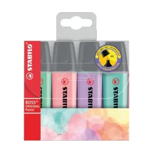 STABILO ESTUCHE 4 MARCADOR FLUORESCENTE SURTIDO - 70/4-2 Precio Bajo