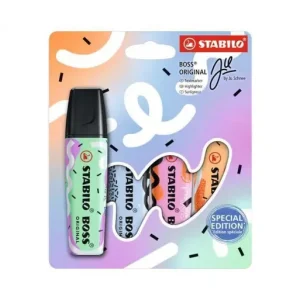 STABILO MARCADOR FLUORESCENTE BOSS PASTEL BY JU SCHNEE 4 COLORES SURTIDO - 70/4-1-101-5 Envío Inmediato