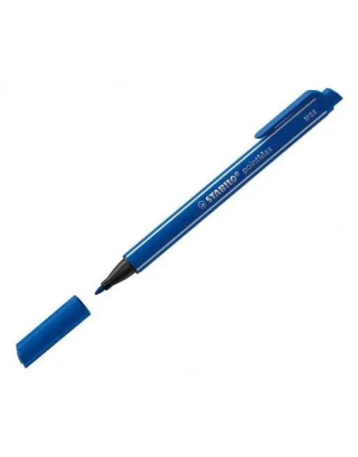 STABILO ROTULADOR POINTMAX TRAZO 0,8 MM CON CLIP AZUL MARINO - 488/32 Compra Hoy