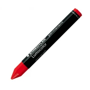 STAEDTLER 12 CRAYON CERA OMNIGRAPH ROJO - 236-2 Precio Reducido