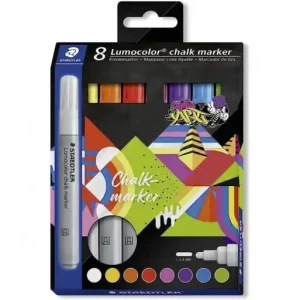 Tendencia STAEDTLER 8 ROTULADORES TIZA LÍQUIDA SURTIDO CHALK MAKER - 344-C8