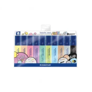 Disponible Ahora STAEDTLER ESTUCHE 10 MARCADOR FLUORESCENTE TEXTSURFER 364 PASTEL - 364 CWP10