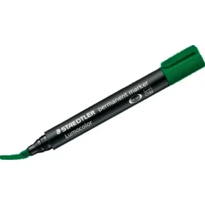 Popular STAEDTLER MARCADOR PERMANENTE LUMOCOLOR PUNTA BISELADA VERDE - 350-5
